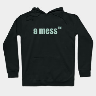 a mess pastel green Hoodie